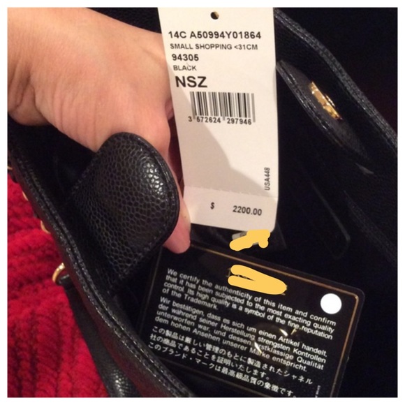🚫SOLD🚫CHANEL AUTHENTIC Shopping Bag-Caviar Black - Picture 3 of 7
